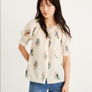 Madewell peasant style top